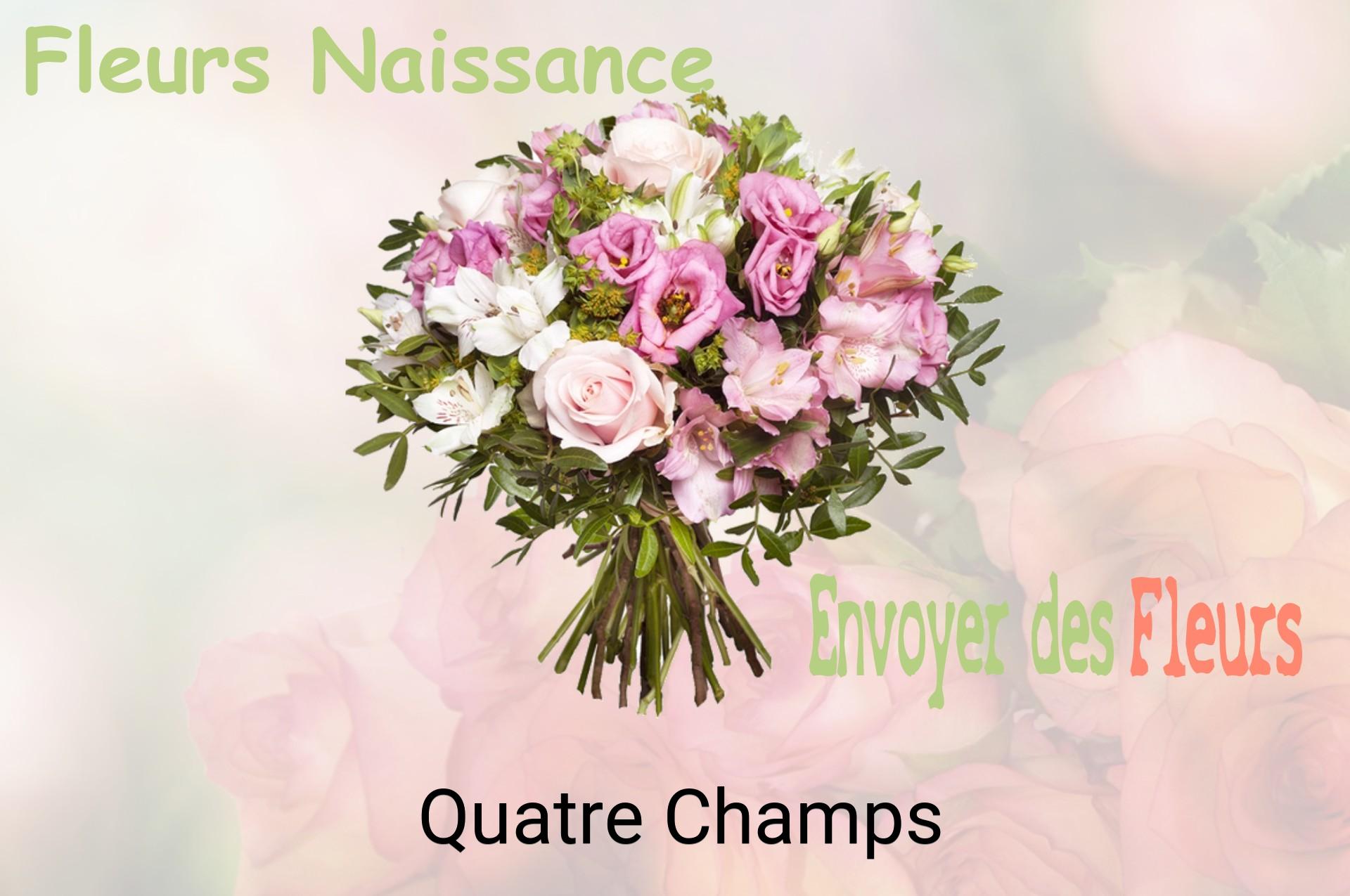 Bouquet de fleurs de naissance livré à Quatre-Champs